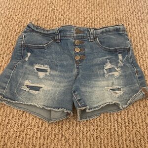 Distressed Denim kids jean Shorts